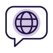 Icon for more than 70 language translations